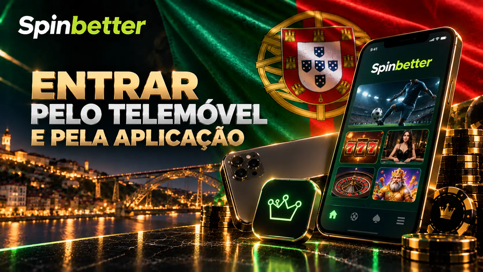 Entrar pelo telemóvel e pela aplicação